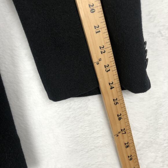 VTG LANDS' END Camel Hair Blazer Men's‎ Sz 48R Black Sport Coat Classic USA Made - Picture 11 of 16